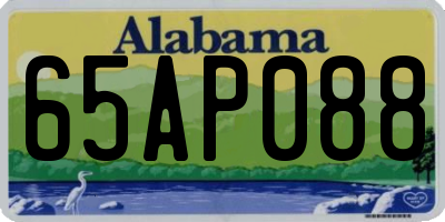 AL license plate 65AP088
