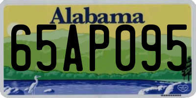 AL license plate 65AP095