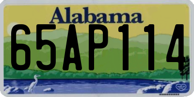 AL license plate 65AP114