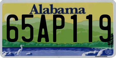 AL license plate 65AP119