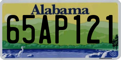 AL license plate 65AP121