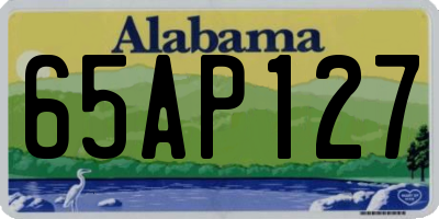 AL license plate 65AP127