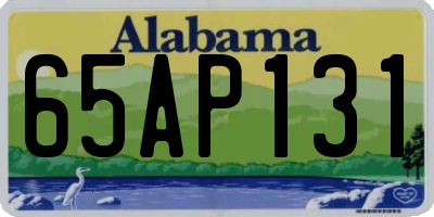 AL license plate 65AP131