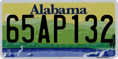 AL license plate 65AP132