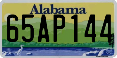 AL license plate 65AP144