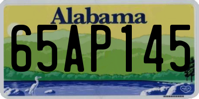 AL license plate 65AP145