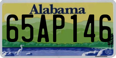 AL license plate 65AP146