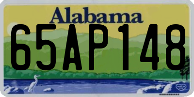 AL license plate 65AP148
