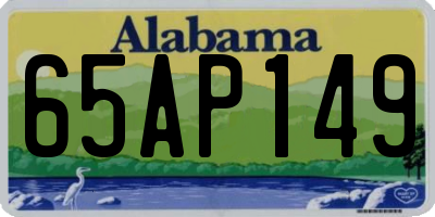 AL license plate 65AP149