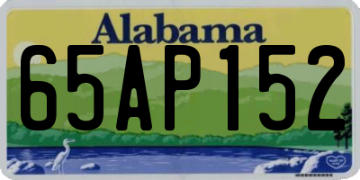 AL license plate 65AP152
