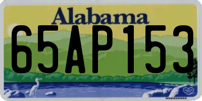 AL license plate 65AP153