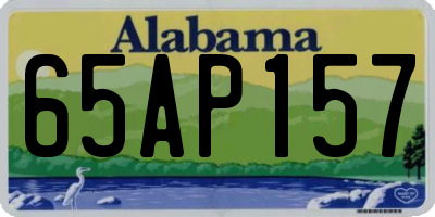 AL license plate 65AP157