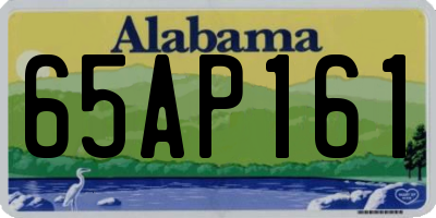AL license plate 65AP161