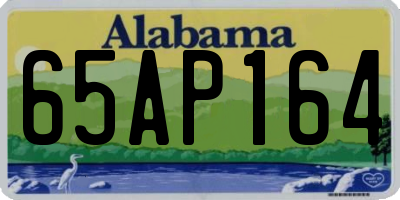 AL license plate 65AP164