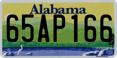 AL license plate 65AP166