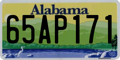 AL license plate 65AP171