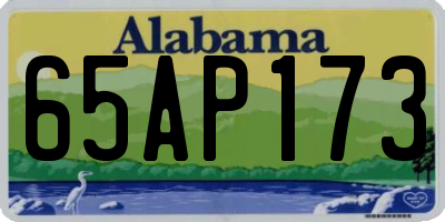 AL license plate 65AP173