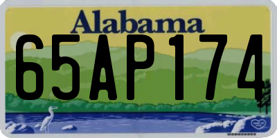 AL license plate 65AP174