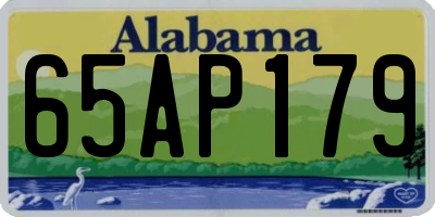 AL license plate 65AP179