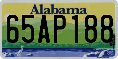 AL license plate 65AP188