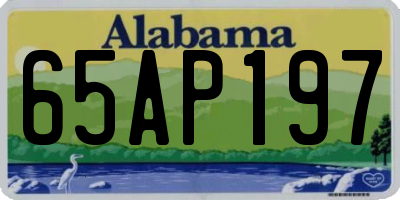 AL license plate 65AP197