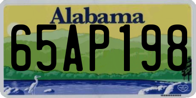 AL license plate 65AP198