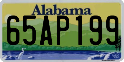 AL license plate 65AP199