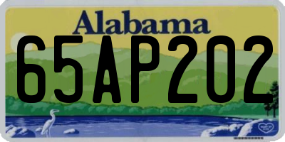 AL license plate 65AP202