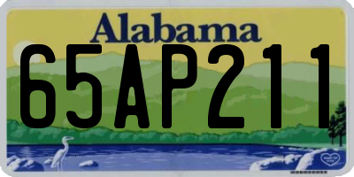 AL license plate 65AP211