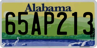 AL license plate 65AP213