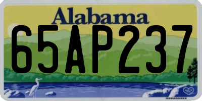 AL license plate 65AP237
