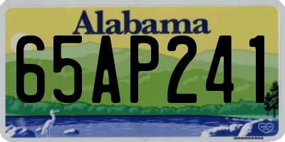 AL license plate 65AP241