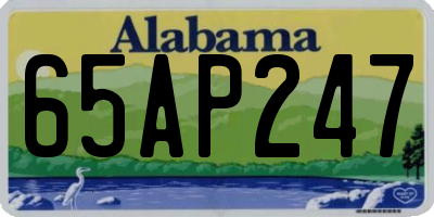 AL license plate 65AP247