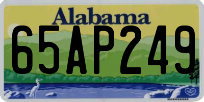AL license plate 65AP249