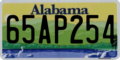 AL license plate 65AP254
