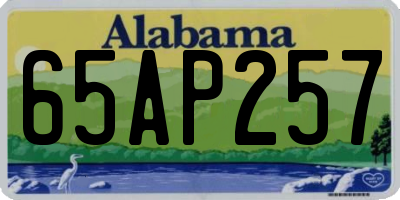 AL license plate 65AP257