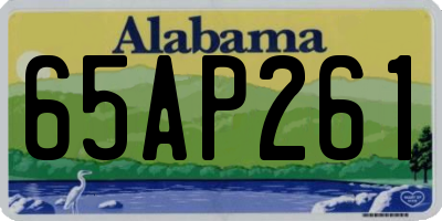 AL license plate 65AP261