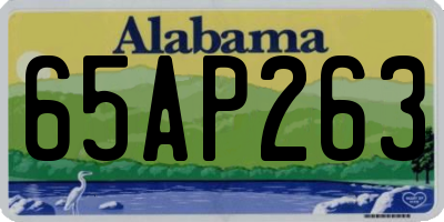 AL license plate 65AP263