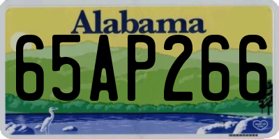 AL license plate 65AP266