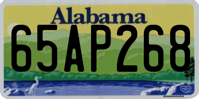 AL license plate 65AP268