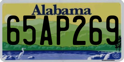 AL license plate 65AP269