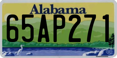 AL license plate 65AP271