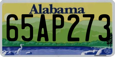 AL license plate 65AP273