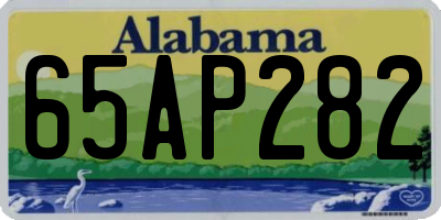 AL license plate 65AP282