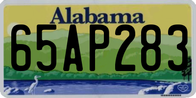 AL license plate 65AP283