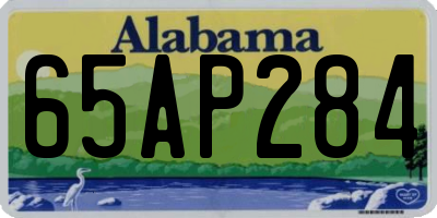 AL license plate 65AP284