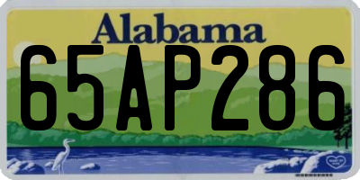 AL license plate 65AP286