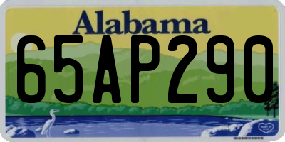 AL license plate 65AP290