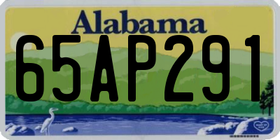 AL license plate 65AP291