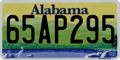 AL license plate 65AP295